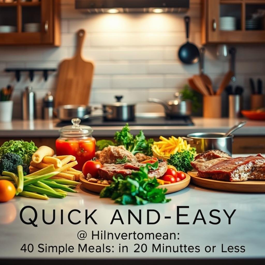Quick and Easy Dinner Recipes: 40 Simple Meals in 20 Minutes or Less